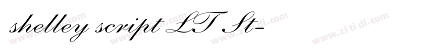 shelley script LT St字体转换